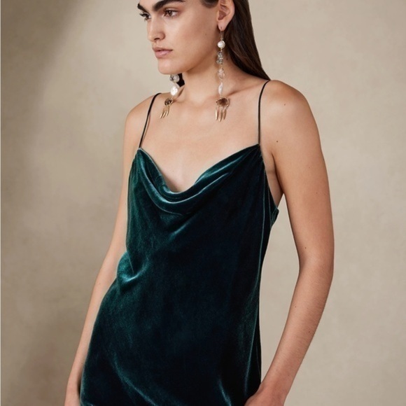 [NWT] Banana Republic Rita Velvet Maxi Dress (Small Tall) - Picture 4 of 5